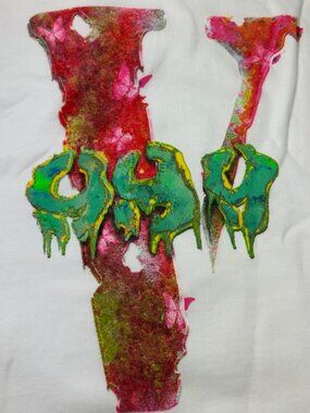 Vlone X Juice Wrld Acid White Hoodie